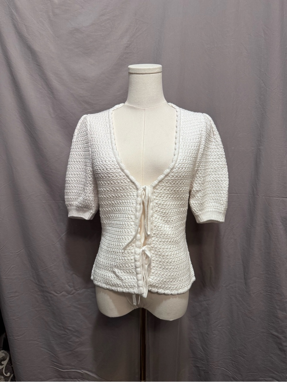 NWOT Splendid Beverly Tie-Front Sweater - Size S